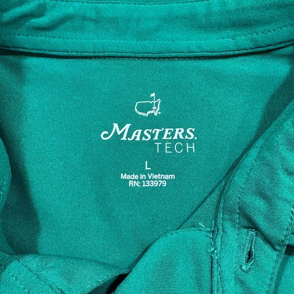 Masters Teal Polo Shirt with Logo on Left side Chest | Size Large - Picture 3 of 6